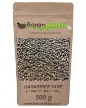 BenimAktar Karabiber Tane Kara Biber 1.Kalite Malezya Malabar Cinsi 500 Gr - 1