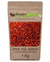 BenimAktar Maraş İnce İpek Pul Biber Saf Hile Hurda Yok !!! 1 Kg thumbnail 1