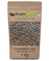 BenimAktar Karabiber Tane Kara Biber 1.Kalite Malezya Malabar Cinsi 1 Kg - 1