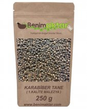 BenimAktar Karabiber Tane Kara Biber 1.Kalite Malezya Malabar Cinsi 250 Gr - 1