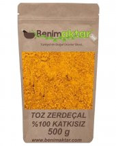 BenimAktar Zerdeçal Toz Katkısız 1.Kalite 500 Gr - 1