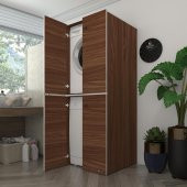 Kenzlife Çamaşır-Bulaşık Makinesi Dolabı Kapaklı Roksana Cvz 180*70*60 Banyo Çift Katlı Arkalıksız - 1