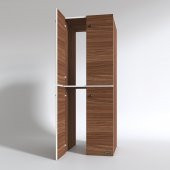 Kenzlife Çamaşır-Bulaşık Makinesi Dolabı Kapaklı Roksana Cvz 180*70*60 Banyo Çift Katlı Arkalıksız - 2