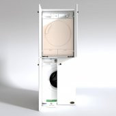 Kenzlife Çamaşır-Kurutma Makinesi Dolabı Kapaklı Jelena Byz 180*70*60 Banyo Çift Katlı Arkalıksız - 2