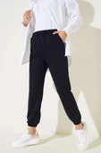 Paça Lastikli Jogger Pantolon Lacivert thumbnail 2