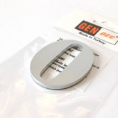 GENDEC 7 cm NO=0 Yapışkanlı Metalik Gri Kapı Numarası - 1