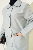 Gömlek Yaka Çıtçıtlı Kap Gri thumbnail 4