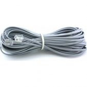 PrimeX PX-KKT05 2CX0.10mmx7 5 Metre ADSL RJ11 Telefon Kablosu Gri - 1