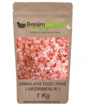 BenimAktar Gerçek Himalaya Tuzu Tane Değirmenlik 1 Kg - 1