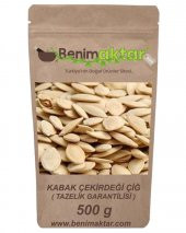 BenimAktar Kavrulmamış Çiğ Kabak Çekirdeği 1 Kalite 500 Gr - 1
