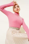 Boğazlı Fitilli Body Pembe - 2
