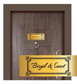 Kişiye Özel Kapı Yazısı - Metal Kapı İsimliği - Dolap İsimliği thumbnail 1