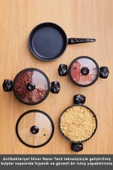 Karaca Biodiamond Antibakteriyel Kulplu İndüksiyon Tabanlı 7 Parça Tencere Seti thumbnail 4