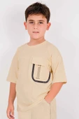 ERKEK ÇOCUK ŞORTLU TAKIM SIRT BASKILI CEP DETAYLI B19 - 2