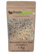 BenimAktar Muhabbet Kuş Yemi Vitaminli 1 Kg - 1