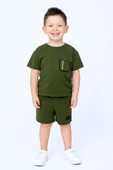 ERKEK ÇOCUK ŞORTLU TAKIM SIRT BASKILI CEP DETAYLI B19 - 12