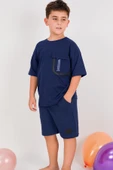ERKEK ÇOCUK ŞORTLU TAKIM SIRT BASKILI CEP DETAYLI B19 - 10