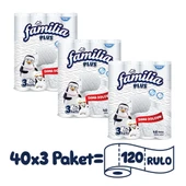 Familia Plus Tuvalet Kağıdı 120 Rulo (40 RULO X 3 PAKET) - 2