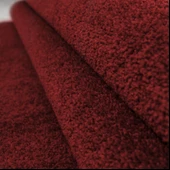 Modern Taramalı Toz Çıkarmaz Antialerjik  Kırmızı Oturma Odası Salon Halısı thumbnail 5