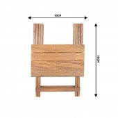 Ahşap Katlanır Masa Piknik Masası Balkon Masası - 2