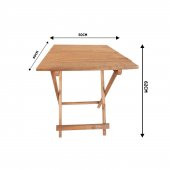 Ahşap Katlanır Masa Piknik Masası Balkon Masası - 3