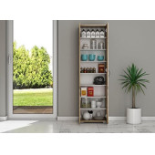 Tiamob 2 Kapaklı 8 Raflı Ceviz Çok Amaçlı Dolap - 3