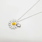 Papatya Model Gümüş Kolye - 4