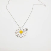 Papatya Model Gümüş Kolye - 9