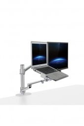 NPO STD7090S 10"-27" Notebook Stand ve Amortisörsüz Vesa Monitör Tutucu Kol Gümüş - 3