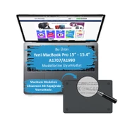 MacBook Pro 15 kılıf A1707 A1990 uyumlu mat sert TPU hard shell ince hafif darbe koruma - 2