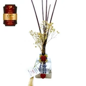 Ölümsüz Aşk Mix Serisi Çikolata & Çilek Kokulu 5 x 60 ml küp Şişe Bambu Çubuklu Ortam Kokusu - 1
