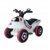 Uj Toys Akülü Atv 6V Karınca-Beyaz Prenses - 1
