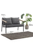 Kagu Berta Bahçe-Balkon-Kafe Metal Koltuk Takımı Sehpalı - 7