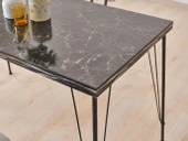 Kagu Ruby Mutfak Masa Siyah Mermer Desen 60x120 Cm - 2