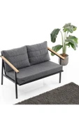 Kagu Berta Bahçe-Balkon-Kafe Metal Koltuk Takımı Sehpalı - 4