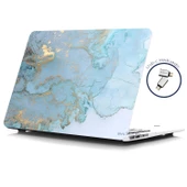 Macbook Air M1 Kılıf 13 inç Marble06NL (TouchID'li M1 Air) A2337 A2179 A1932 ile Uyumlu - 6