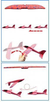 EPP SİLİKONLU KÖPÜK UÇAK Glider Planör Çocuk Eğitici Model Oyuncak - 9