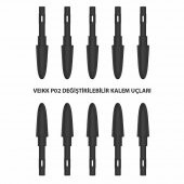 Veikk A50, A15 ve A15 Pro Grafik Tablet Kalemi için 10 Adet Uç - 4