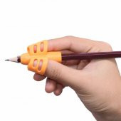Pencil Grip Kolay Kalem Tutamağı Kavrama Yazı Yazma Tutuş Düzeltme Yardımcı YEŞİL - 1