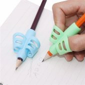 Pencil Grip Kolay Kalem Tutamağı Kavrama Yazı Yazma Tutuş Düzeltme Yardımcı YEŞİL - 2