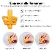 Pencil Grip Kolay Kalem Tutamağı Kavrama Yazı Yazma Tutuş Düzeltme Yardımcı YEŞİL - 5