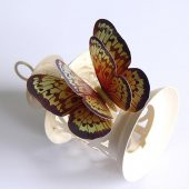 ÇİFT KANATLI KELEBEK ÖZEL KELEBEKLER YENİ MODEL 3D DUVAR VE BUZDOLABI 12Lİ STİCKER ÜÇ BOYUTLU CANLI - 6