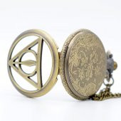 HARRY POTTER DEATHLY HALLOWS ÖLÜM YADİGARLARI HAYALET KOLYE SAAT CEP SAATİ TARZ YENİ MODA - 3