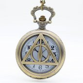 HARRY POTTER DEATHLY HALLOWS ÖLÜM YADİGARLARI HAYALET KOLYE SAAT CEP SAATİ TARZ YENİ MODA - 5