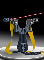 LAZER DESTEKLİ SAPAN ABS LAZERLİ NİŞANGAH HEDEF GÖSTERGELİ AVCI ATICI - 3