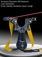 LAZER DESTEKLİ SAPAN ABS LAZERLİ NİŞANGAH HEDEF GÖSTERGELİ AVCI ATICI - 7
