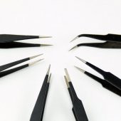 Hassas Cımbız Tweezer Seti Elektronik Altılı 6 Parça Metal Elektronikçi Antistatik Paslanmaz - 1