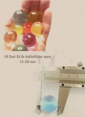 XL BÜYÜK BOY 500 ŞİŞEN BÜYÜYEN SU MAYMUNU TOPU BONCUK TOP KÜRE MİSKET 10-20 MM KARIŞIK RENKLİ - 4
