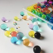 XL BÜYÜK BOY 500 ŞİŞEN BÜYÜYEN SU MAYMUNU TOPU BONCUK TOP KÜRE MİSKET 10-20 MM KARIŞIK RENKLİ - 6