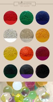 XL BÜYÜK BOY 500 ŞİŞEN BÜYÜYEN SU MAYMUNU TOPU BONCUK TOP KÜRE MİSKET 10-20 MM KARIŞIK RENKLİ - 7